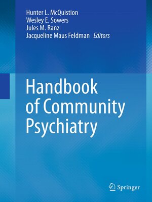 cover image of Handbook of Community Psychiatry